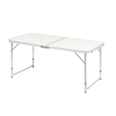 Table pliante en plastique durable de 4 pieds avec poignée et serrure - Table de pique-nique portable intérieure / extérieure