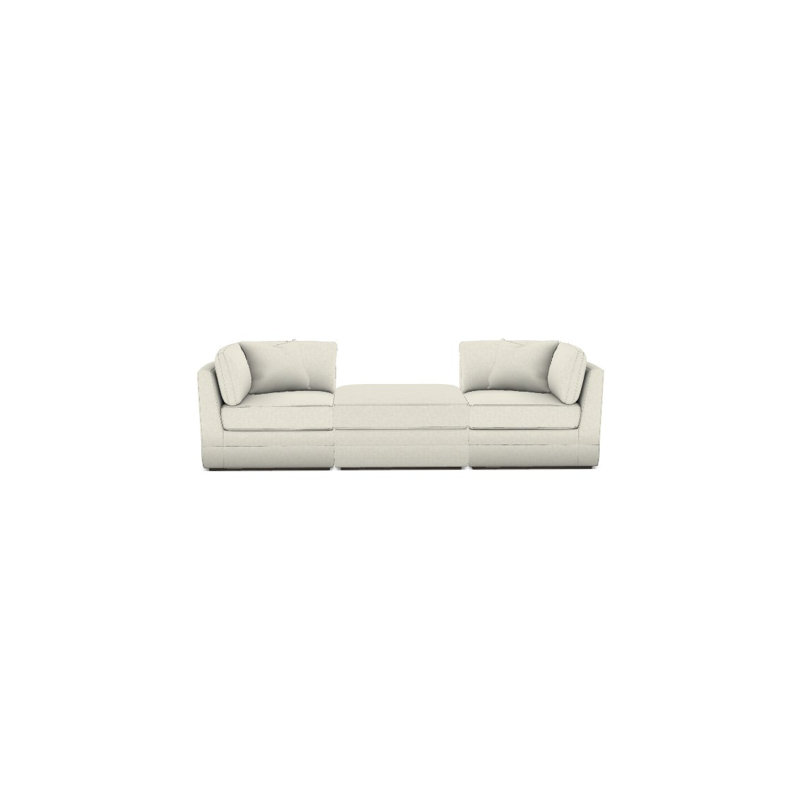 Thom Filicia Home Sectional, Havana, Nomad Snow Polyester Blend