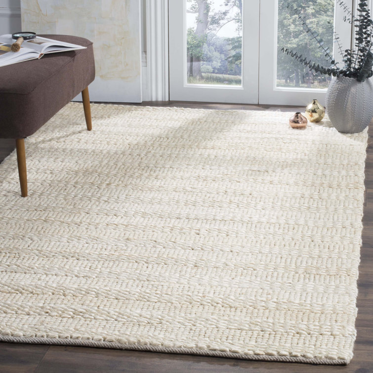 Tapis blanchi fabriqué à la main Stanwick