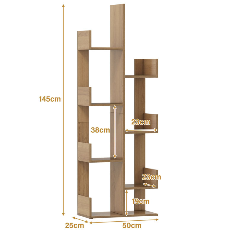 145cm H x 50cm W Bookcase, Natural