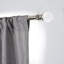Tringle à rideaux simple ajustable à finition nickel brossé 0,75 po Schade-362205676