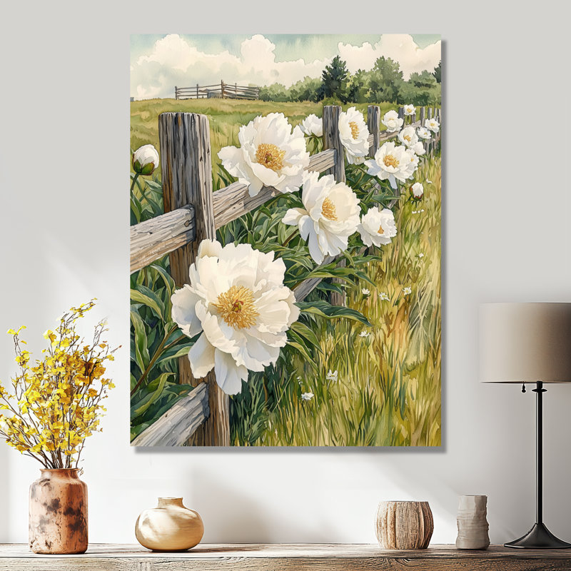 Hatchett - impressions sur toile florales, H 32 po x l 16 po, Toile tendue, Ne s’applique pas