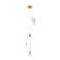 This Exquisite LED Pendant Is In A Gold Finish. The Frame Is Made Out Of Aluminum, And It Comes With A Dusted Clear Glass Accent. The LED Bulb Is Integrated Into The Frame. The Adjustable Cord Link Makes This Fixture Suitable For Most Ceiling Heights.