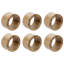 Solid Wood 6 Piece Dinner Napkin Rings