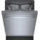 Benchmark Series 300 Series 24" 46 dBA Stainless Steel Built-In Top Control Dishwasher with Adjustable Rack and Tall Tub