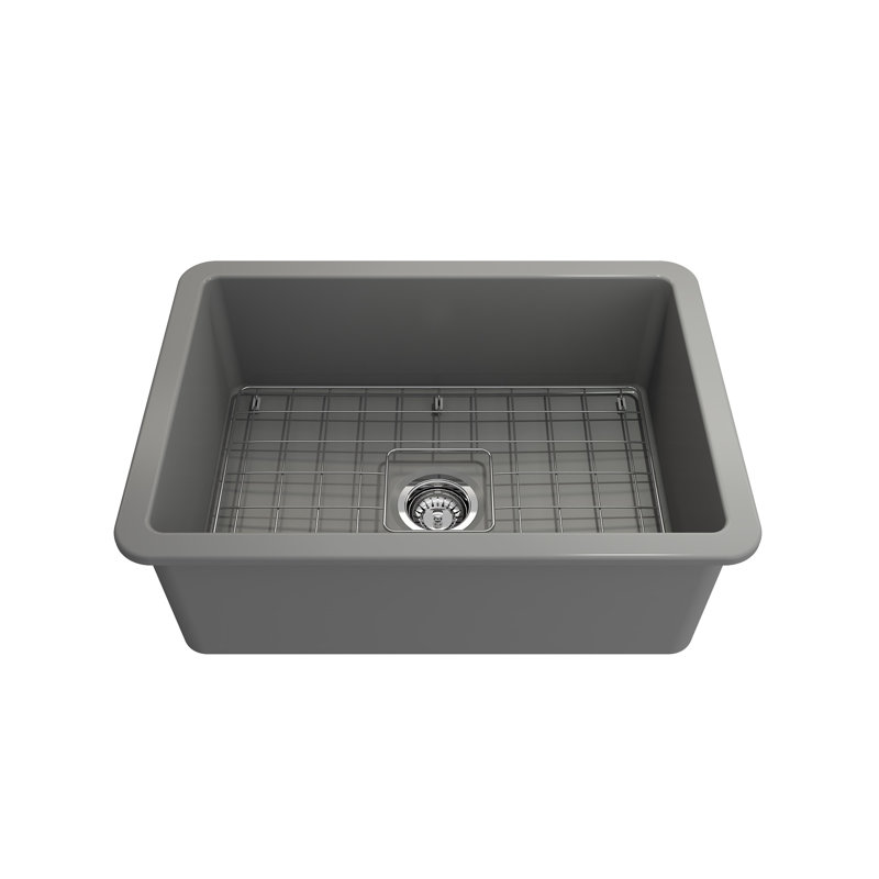 26.75'' L Kitchen Sink, Matte Gray