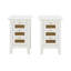 3 Drawers Rattan Nightstands Set Of 2