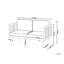Welara 122 cm W Acacia Solid Wood Outdoor Sofa with Cushions