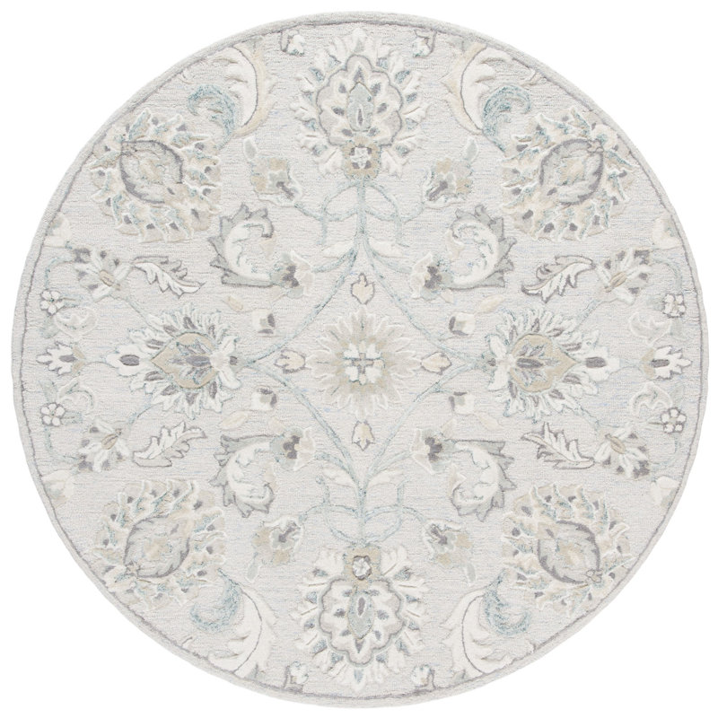 Zarina Hand Tufted Wool Oriental Rug, Round 6'