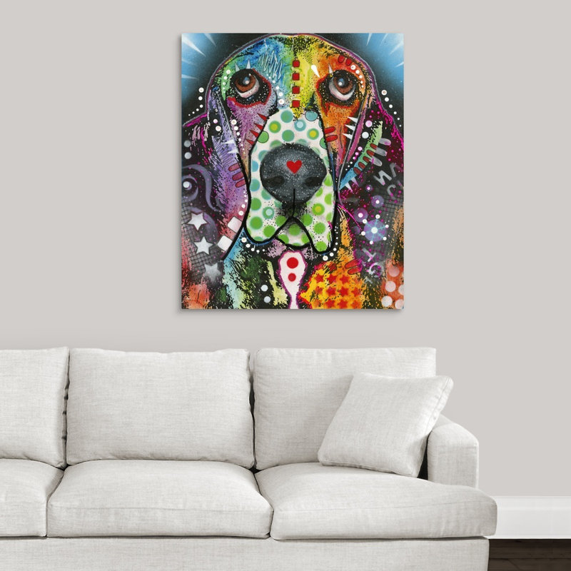 « dog art 31 », impression, Toile, H 20 po x l 16 po x P 1,5 po