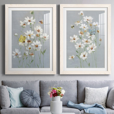 «Gathering Daisies I», ensemble de 2 reproductions d'art