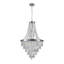Lustre en cristal à 11 lumières à finition chromée - Cascade à 6 niveaux en cristal K9 pour salle à manger-1512914052