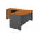 Series C 72W Bow Front L Shaped Desk with 48W Return and Mobile File Cabinet