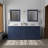 Double Bath Vanity with White Quartz Top-110913047