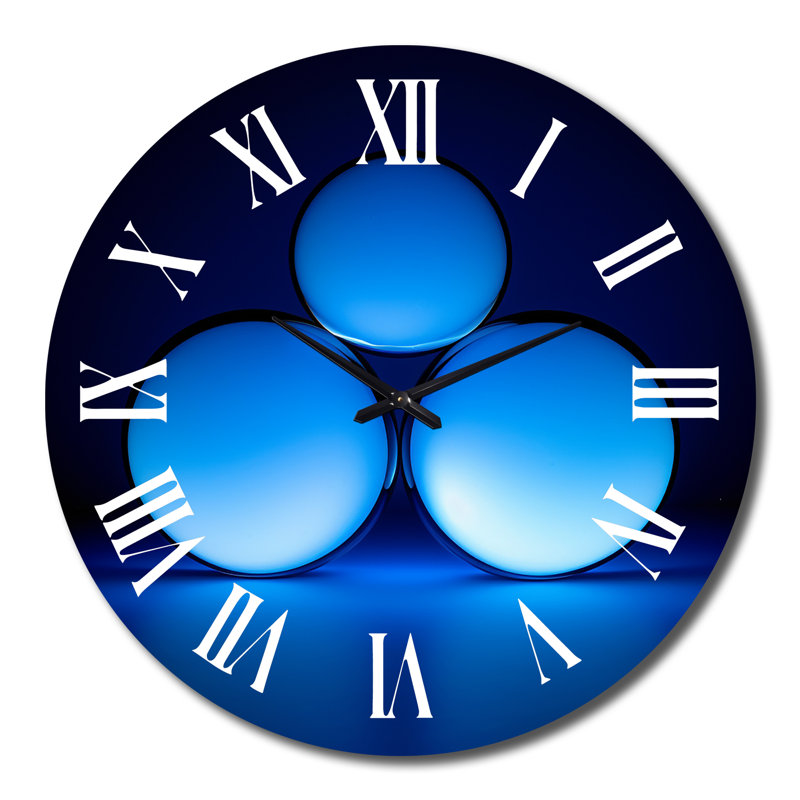 Horloge murale en métal Lutherson, Grand