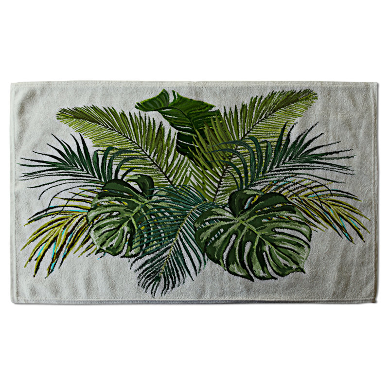 Cotton Floral Waffle Kitchen Towel