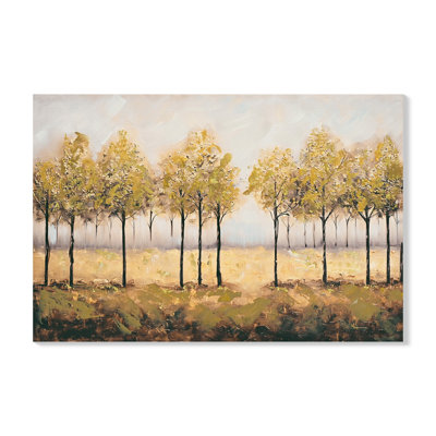 Framed Wall Art Decor Canvas Print Autumn Embellishments Plant Forest Abstract Tree Painting Picture Artwork Framed Wall Decor For Living Room Bedroom Living Room And Apartment 24x36 Inch