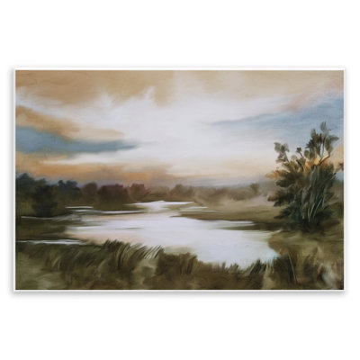 Plaque murale campagne Sunset Pond, design par Kim Allen