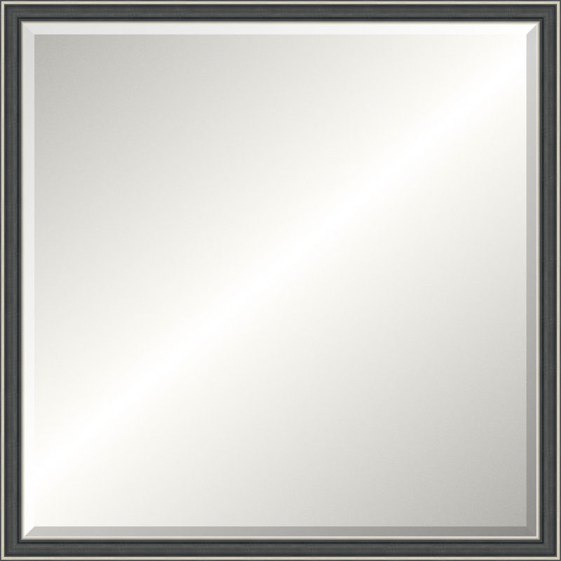 Silver Rustic Mirror, Medium Square