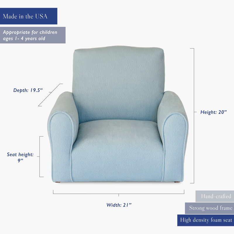 Chaise berçante pour enfants, enfant, Bleu clair