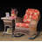 Wicker Rocker and End Table