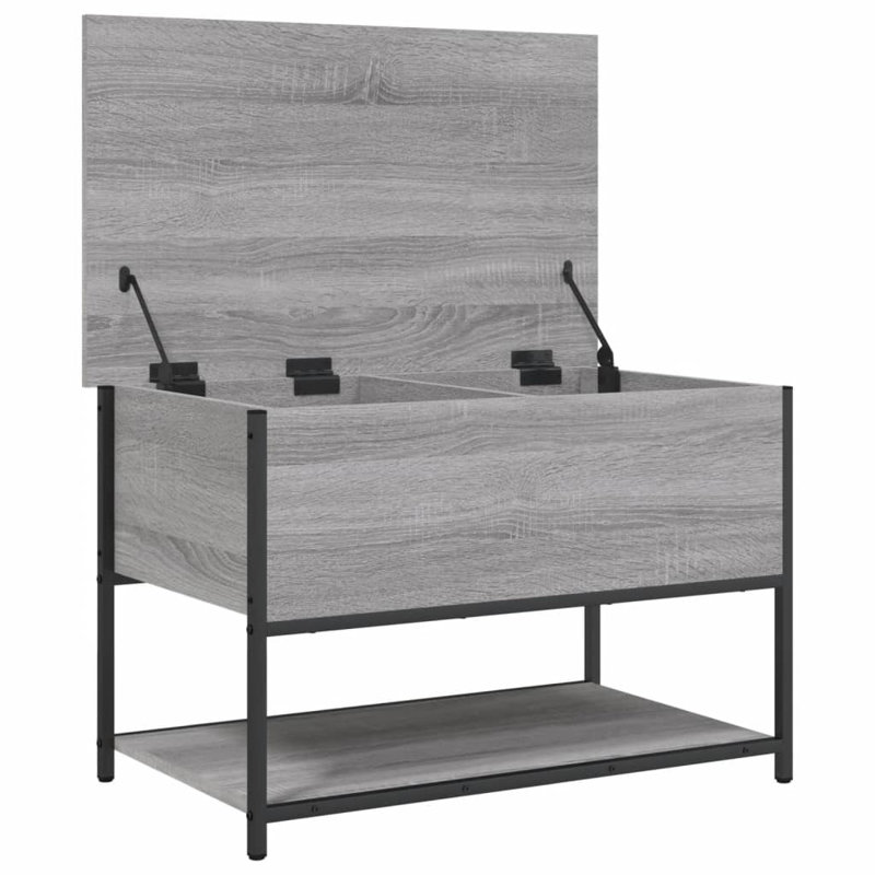 Storage Bench, Grey/Brown/Blue