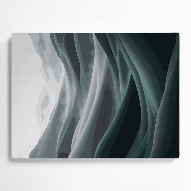 Gradient Abstract 99, art mural en métal bleu, H 12 po x l 18 po