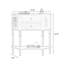 Console en bois massif noir et brun-1187516620