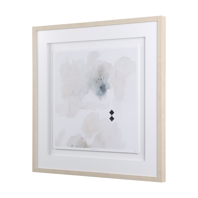 Reproduction d'art texturée encadrée à la main Equilibrium IV a, Equilibrium IV, 31.5L x 2.0W x 31.5H