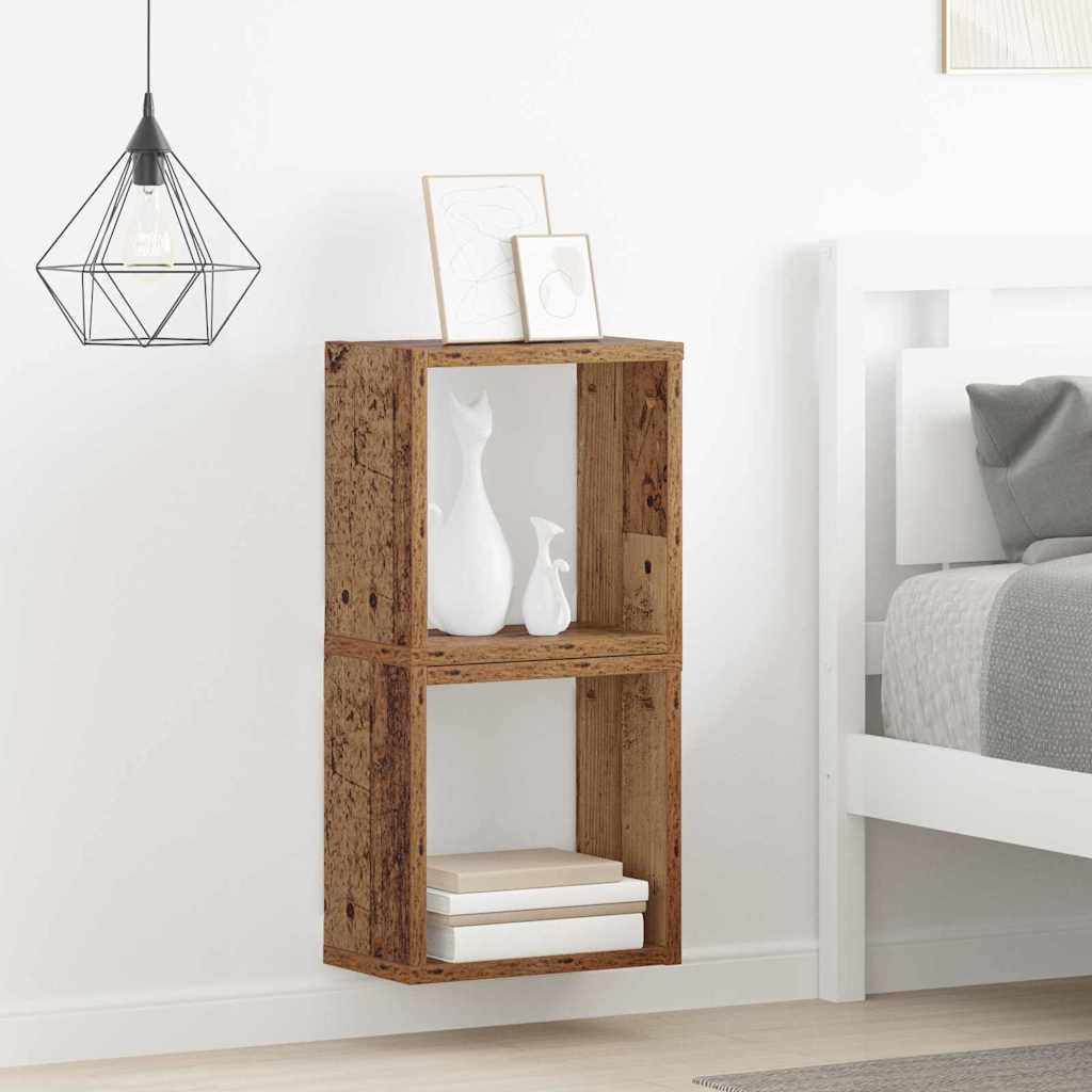 Brambly Cottage Wall Shelves 2 Pcs Old Wood 26 X 15 X 26 Cm Engineered ...
