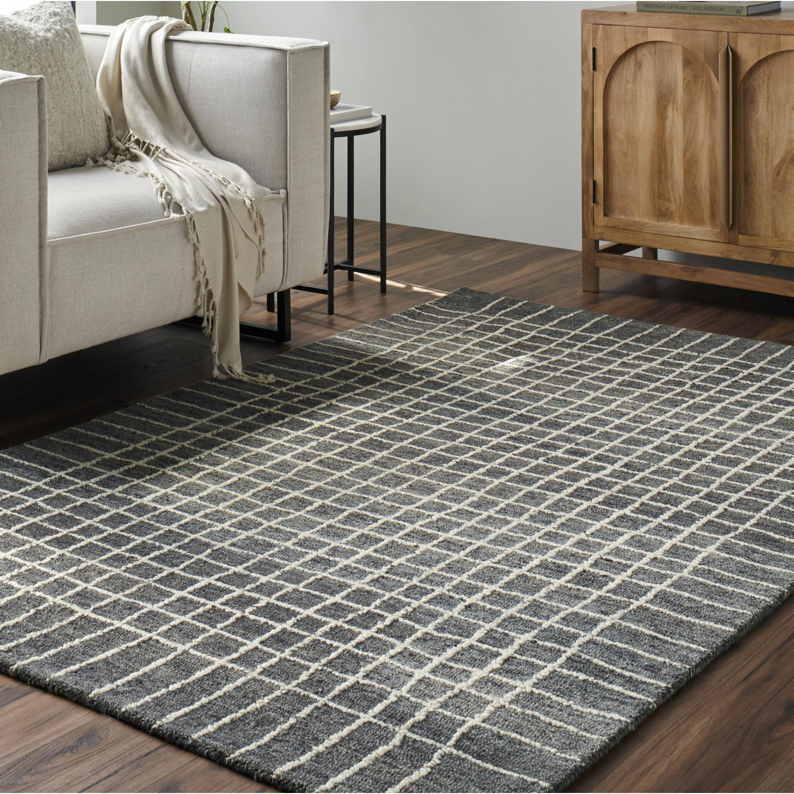 Marmee Hand-Tufted Geometric Rug, Rectangle 9' x 12'