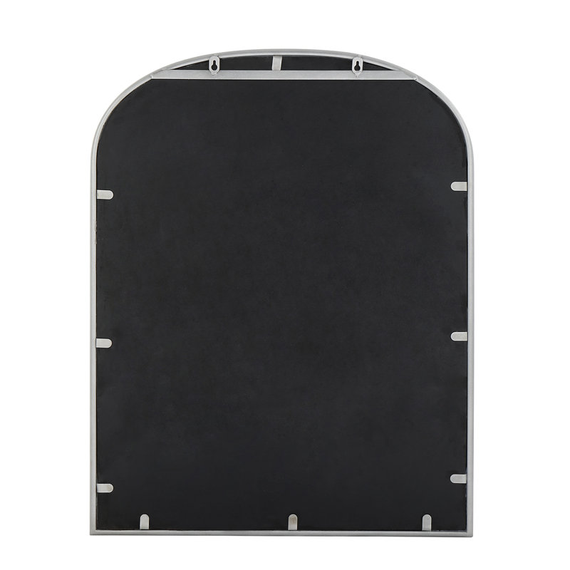 Miroir de salle de bain Bhavith, Argent, 30,75 po x 24 po