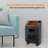 Lifesmart 5000 BTU Compact Electric Heater with Adjustable Thermostat, Remote Control Included