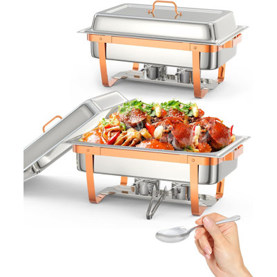 Chafers And Buffet Warmers Sets With Folding Frame