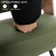 Swivel Upholstered Counter Stool with Metal Frame-2077540171