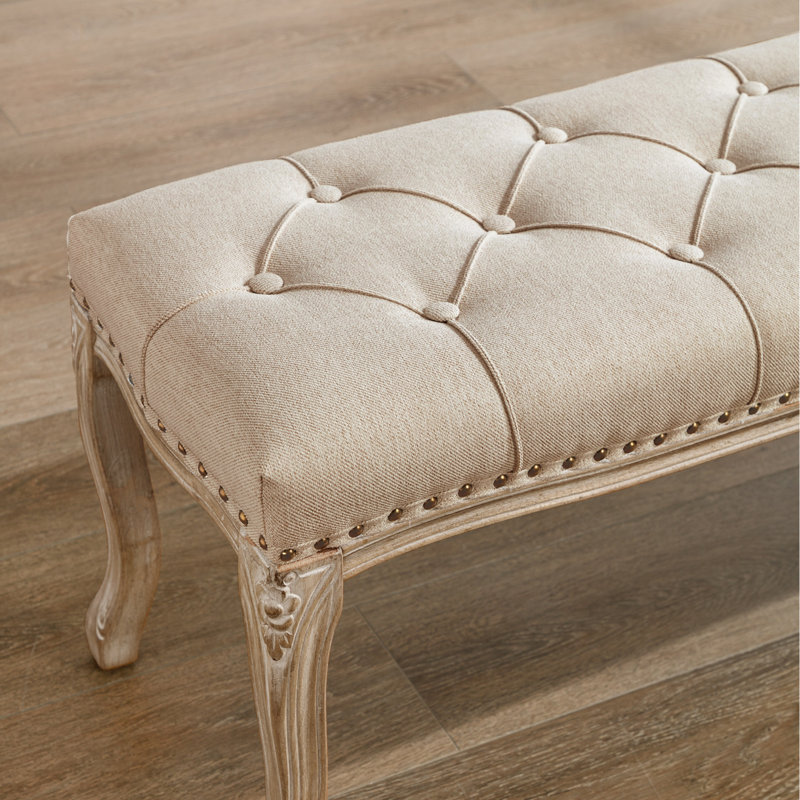 Banc rembourré Barajas, Beige