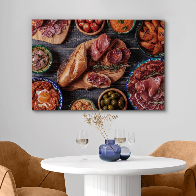 Charcuterie charcuterie, cuisine, cuisine, nourriture, photographie, art moderne, décoration murale, H 12 po x l 18 po