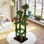 Arbre à chat cactus avec capsule transparente, poteaux en sisal, perchoirs moelleux et jouets interactifs pour chats d'intérieur-966756163