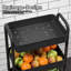 Barbonne 100 cm H x 36 cm W Utility Cart-1822233427