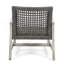 Chaise club en bois et osier Hampton (ensemble de 2)