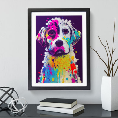 Splashed Dog No.2 Abstract - Wall Art
