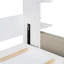 Grand lit escamotable blanc avec canapé Murphy