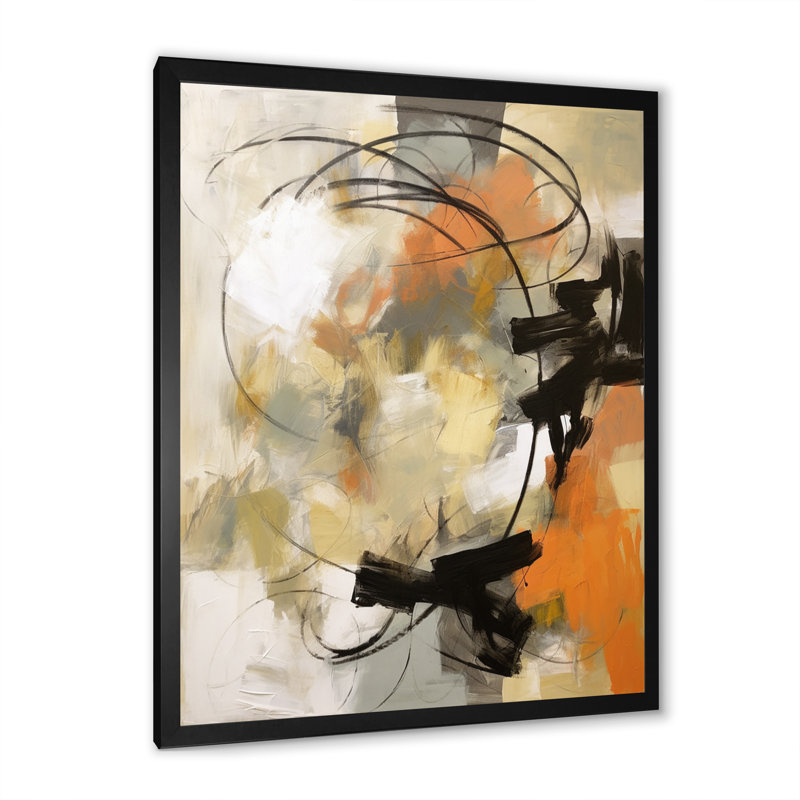 Mid Century Chromatics III sur impression sur toile, Cadre photo noir, H 20 po x l 12 po x P 1 po