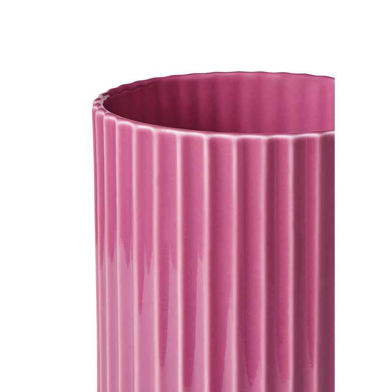 Lyngby Ceramic / Porcelain Table Vase, Lilac, 8.1" H x 4.3" W x 4.3" D