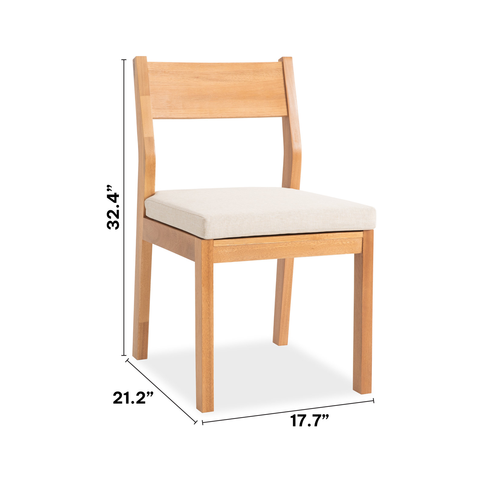 Eucalyptus Patio Side Chair
