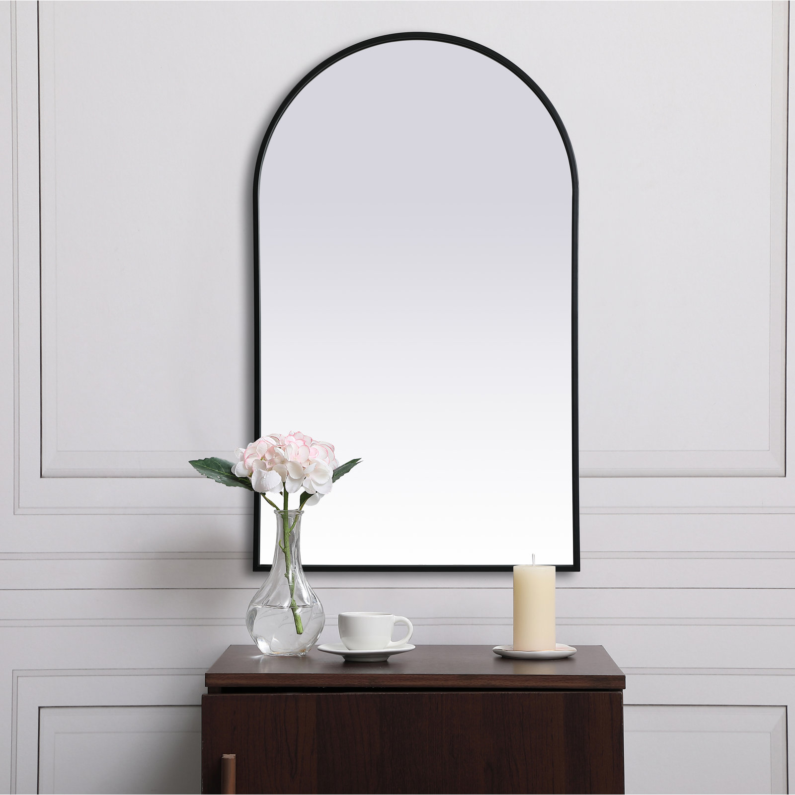 Sabine 36" Accent Mirror, Black, 40" x 24"