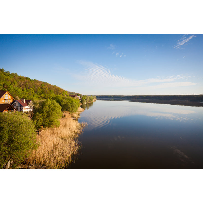 View Of The River - Wrapped Canvas Print, 30cm H x 46cm W x 3.8cm D