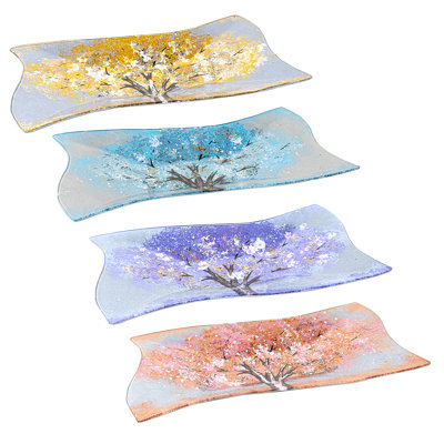 Allayna Crystal Decorative Plate