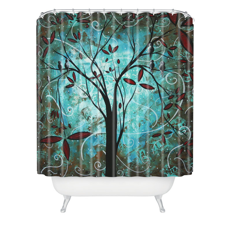 Rideau de douche simple romantique soirée Madart Inc