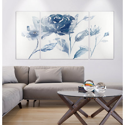 Translucide blues I-multi-pièces sur toile